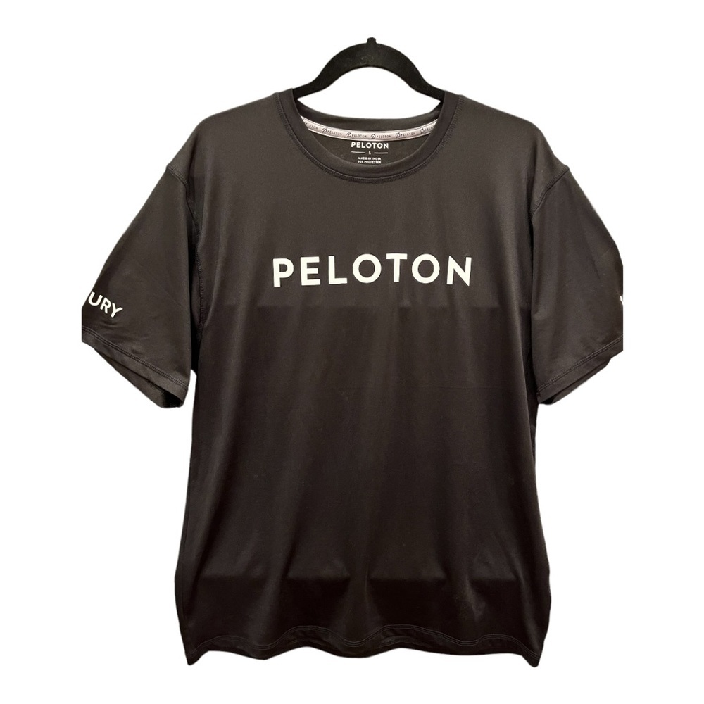 Peloton,100 Century Club Shirt, Poly/Spandex, Men’s Large, preowned, gre…